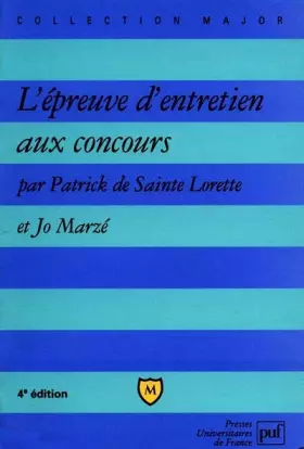 Couverture du produit · L'épreuve d'entretien aux concours