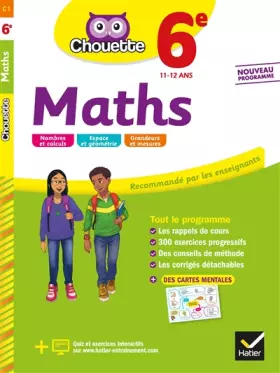 Couverture du produit · Maths 6e: cahier d'entraînement et de révision