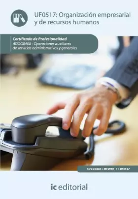 Couverture du produit · Organización empresarial y de recursos humanos. ADGG0408 - Operaciones auxiliares de servicios administrativos y generales (FOR