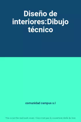 Couverture du produit · Diseño de interiores:Dibujo técnico