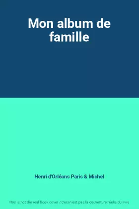 Couverture du produit · Mon album de famille