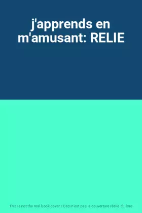 Couverture du produit · j'apprends en m'amusant: RELIE