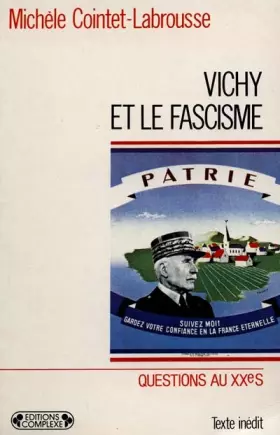 Couverture du produit · Vichy et le fascisme, volume D