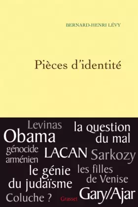 Couverture du produit · Pièces d'identité : Questions de principe 11