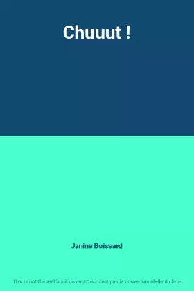 Couverture du produit · Chuuut !