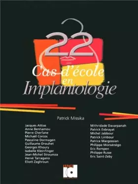 Couverture du produit · 22 cas d'école en implantologie