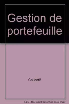 Couverture du produit · Gestion de portefeuille