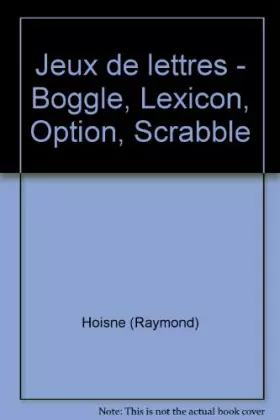 Couverture du produit · Jeux de lettres - Boggle, Lexicon, Option, Scrabble