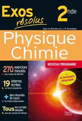 Couverture du produit · Exos résolus - Physique-Chimie 2de