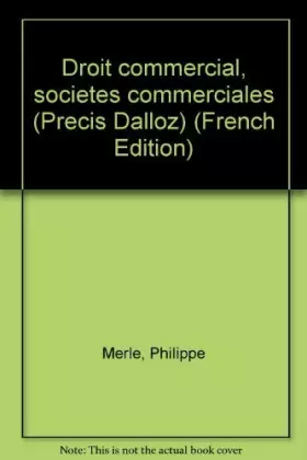 Couverture du produit · Droit Commercial Societes Commerciales. 5eme Edition
