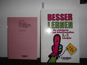 Couverture du produit · Besser lernen: Die wichtigsten Lern- und Arbeitstechniken. 5.-7. Schuljahr