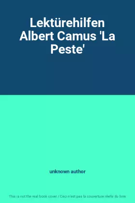 Couverture du produit · Lektürehilfen Albert Camus 'La Peste'