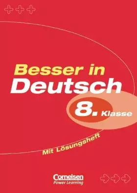 Couverture du produit · Besser in Deutsch. Sekundarstufe I / 8. Schuljahr - Übungsbuch mit Lösungsheft