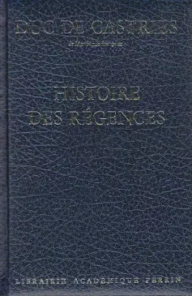 Couverture du produit · Histoire des Régences