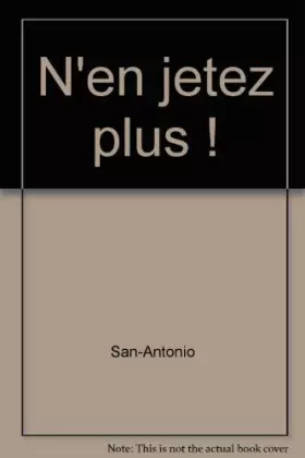 Couverture du produit · N EN JETEZ PLUS