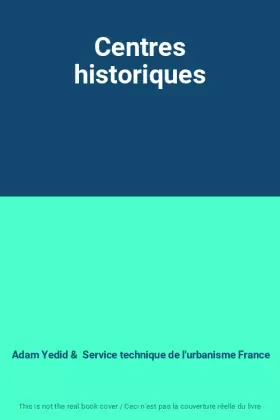 Couverture du produit · Centres historiques