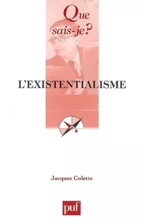 Couverture du produit · L'existentialisme
