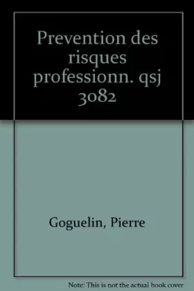 Couverture du produit · La prévention des risques professionnels