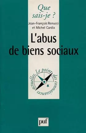 Couverture du produit · L'Abus de Biens sociaux