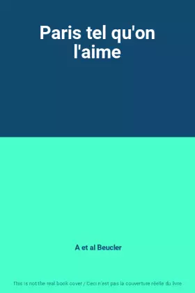Couverture du produit · Paris tel qu'on l'aime
