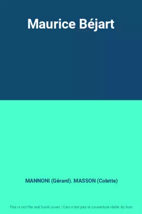 Couverture du produit · Maurice Béjart