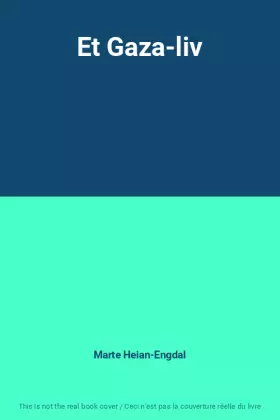 Couverture du produit · Et Gaza-liv