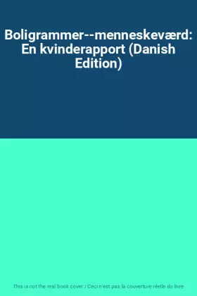 Couverture du produit · Boligrammer--menneskeværd: En kvinderapport (Danish Edition)