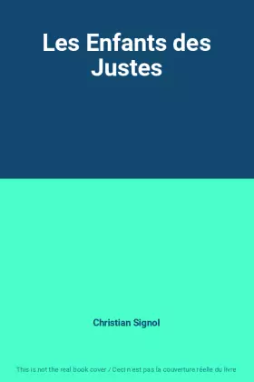 Couverture du produit · Les Enfants des Justes