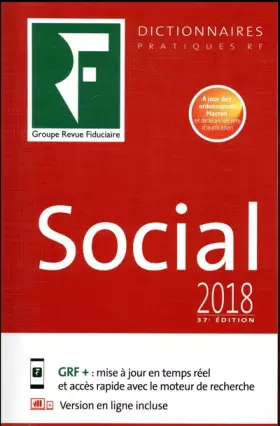 Couverture du produit · Le Dictionnaire Social 2018