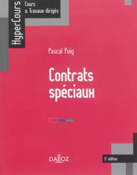 Couverture du produit · Contrats spéciaux - 5e éd.