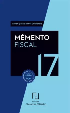 Couverture du produit · MEMENTO FISCAL ETUDIANT 2017
