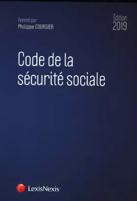 Couverture du produit · Code de la sécurité sociale 2019