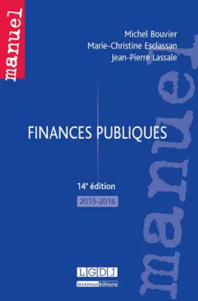 Couverture du produit · Finances publiques, 14ème Ed.