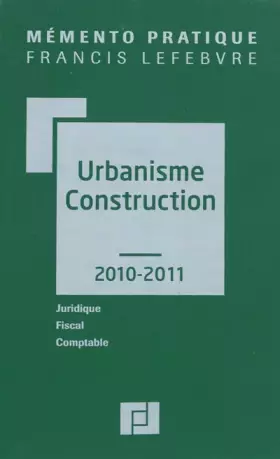 Couverture du produit · Urbanisme Construction