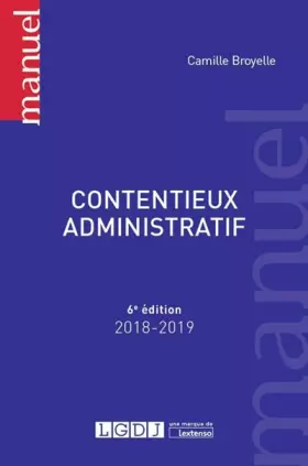 Couverture du produit · CONTENTIEUX ADMINISTRATIF 6EME EDITION