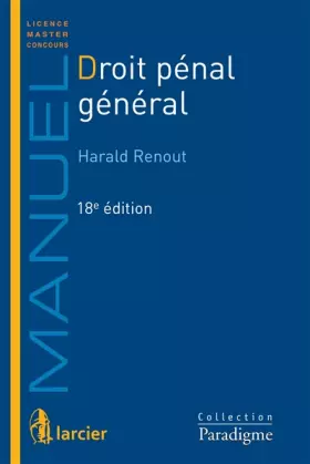 Couverture du produit · Droit pénal général: Manuel 2013-2014