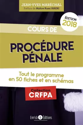 Couverture du produit · Procédure pénale 2018