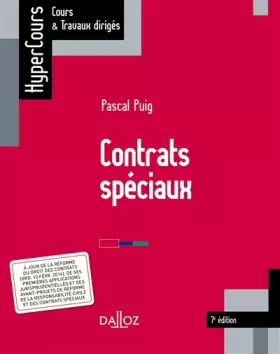 Couverture du produit · Contrats spéciaux - 7e éd.