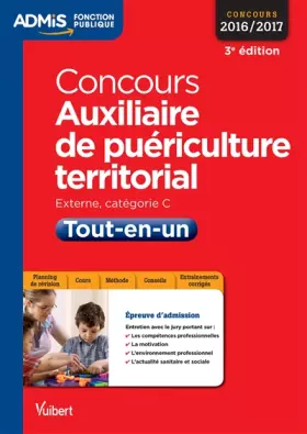 Couverture du produit · Concours Auxiliaire de puériculture territorial - Catégorie C - Tout-en-un - Concours 2016-2017