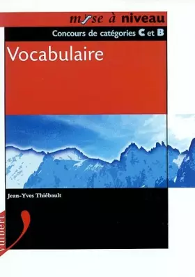 Couverture du produit · Vocabulaire. Concours de catégories C et B