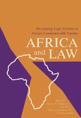 Couverture du produit · Africa and Law: Developing Legal Systems in African Commonwealth Nations