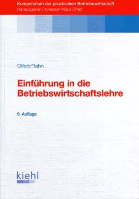 Couverture du produit · Einführung in die Betriebswirtschaftslehre