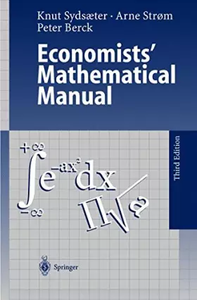 Couverture du produit · ECONOMISTS' MATHEMATICAL MANUAL
