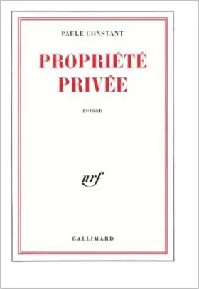 Couverture du produit · Propriété privée