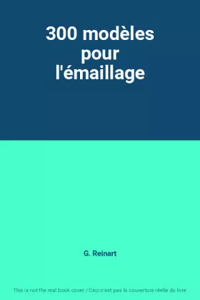 Couverture du produit · 300 modèles pour l'émaillage