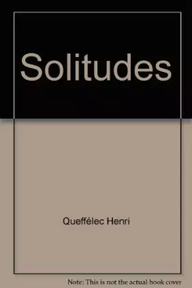Couverture du produit · Solitudes