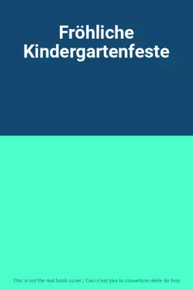 Couverture du produit · Fröhliche Kindergartenfeste