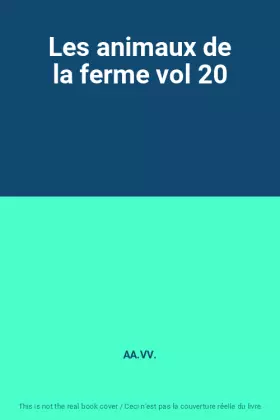 Couverture du produit · Les animaux de la ferme vol 20