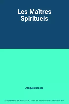 Couverture du produit · Les Maîtres Spirituels