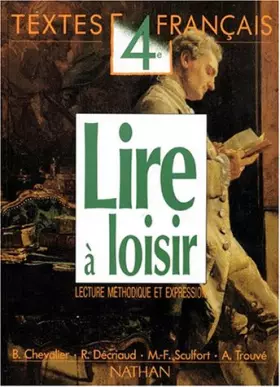 Couverture du produit · Lire à loisir, 4e, élève